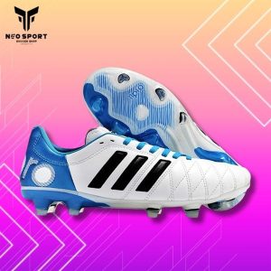 Giày Bóng Đá Cỏ Tự Nhiên 11Pro Toni Kroos Trắng Gót Xanh Da FG